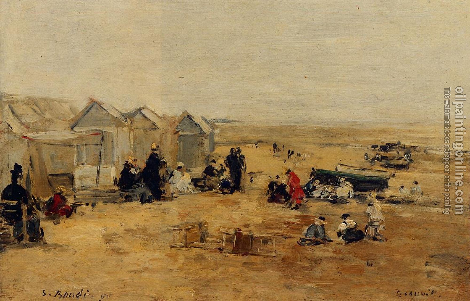 Boudin, Eugene - Deauville, Beach Scene